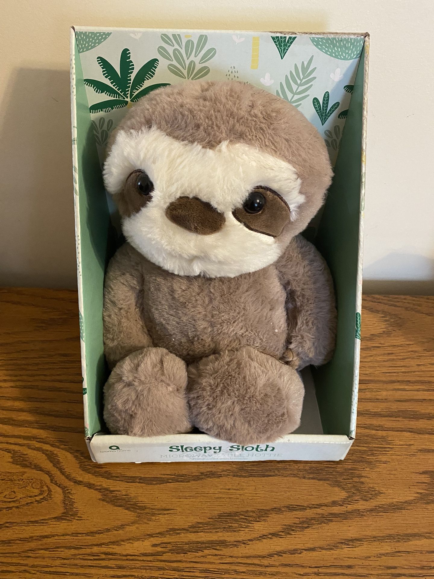 Nib Aroma Home Sleepy Sloth Microwavable Hottie