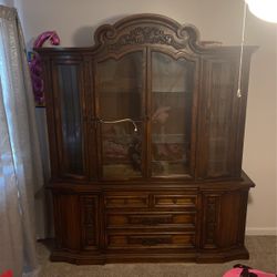 Antique Wood Shelf/drawers 