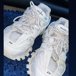 White Balenciaga Tracks 