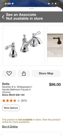 Delta Silverton 8 in. Widespread Chrome Bathroom Faucet