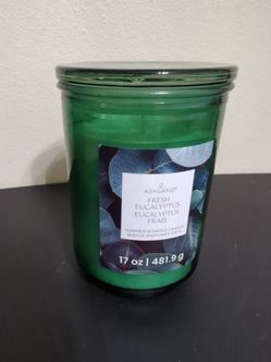 Ashland Fresh Eucalyptus 17 ounce Jar Candle brand new beautiful scent