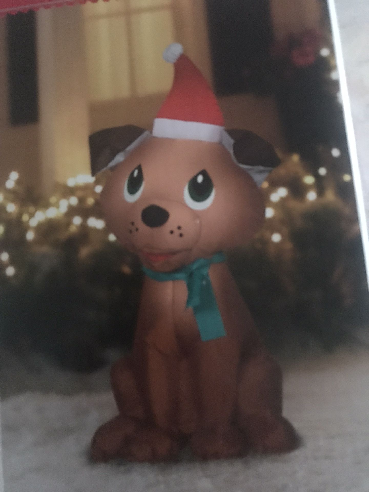 Holiday Time “Sweet Puppy” Inflatable New In Box 3.5 Feet