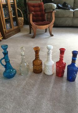 Vintage decanters