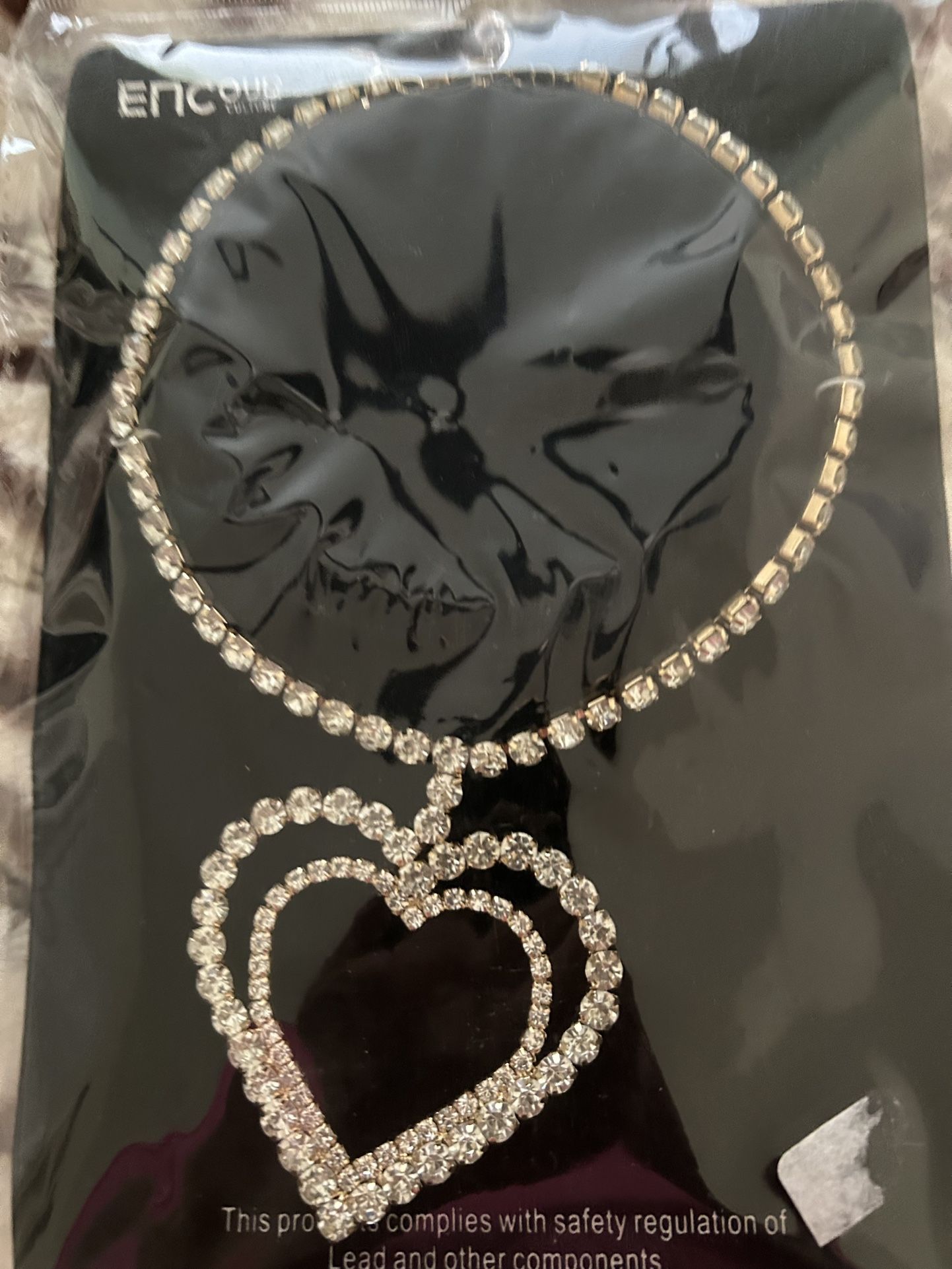 Costume Rhinestone Choker Necklace