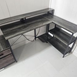 Gamer Desk And Chair.