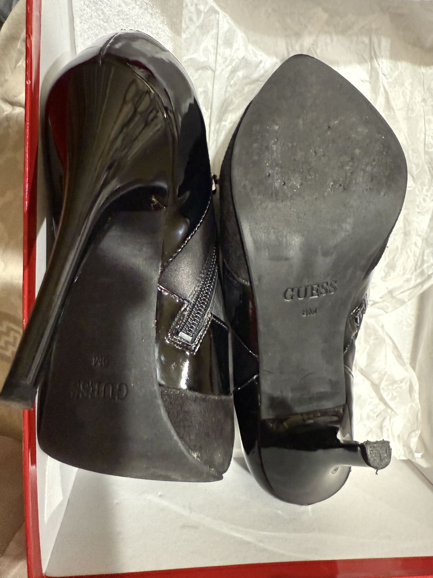 Guess Ankle Black Boots 8.5