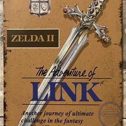 Zelda II The Adventure Of Link Decorative Retro Style Man Cave Or Game Room Tin Sign. Approx. 8”x12” Brand new See photos
