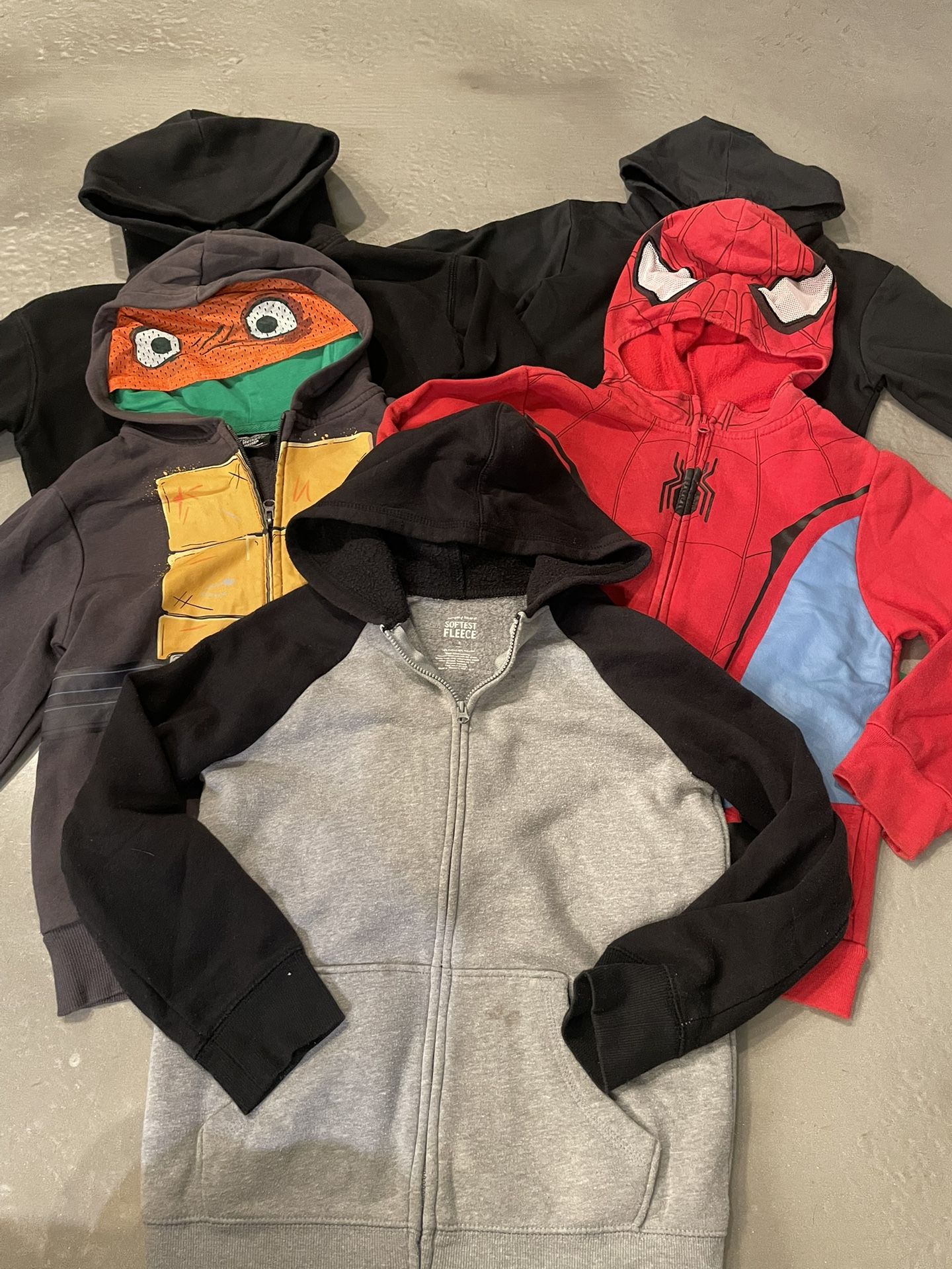 Boys Character Zip up Hoodies Size 8