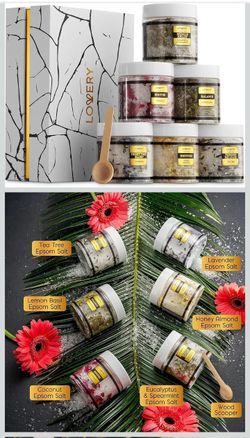 Lovery Epsom Salts Gift Box 6 Pack