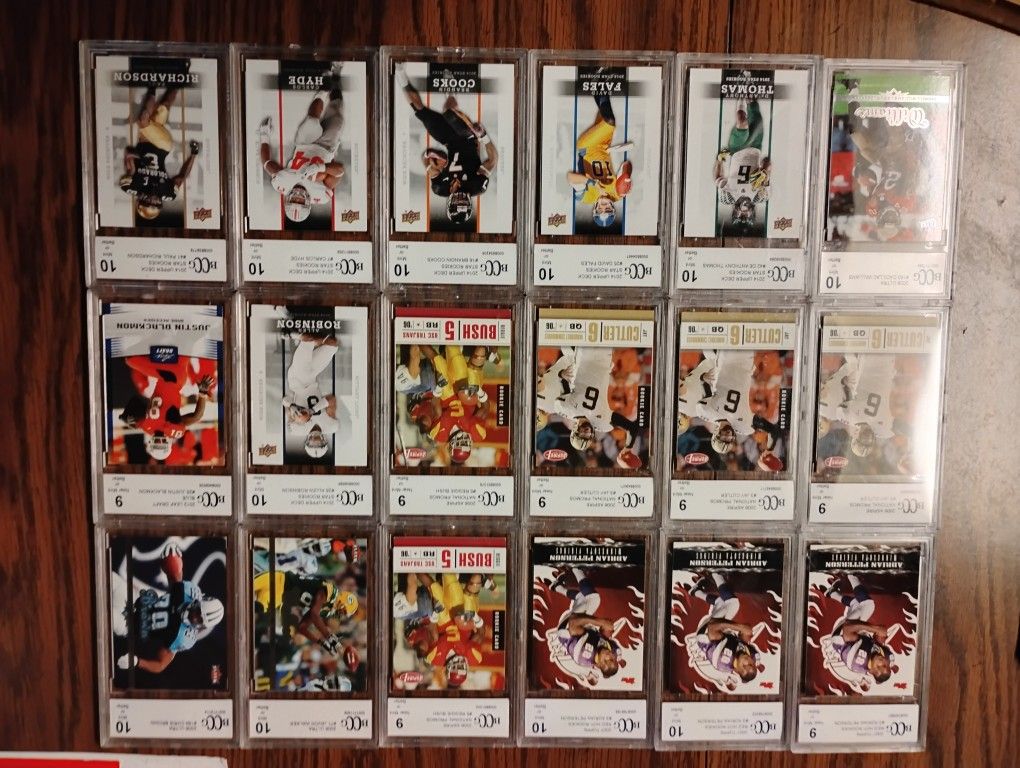 18 Beckett Graded Football Rookie Cards