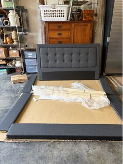Full size tufted bed frame-NEW
