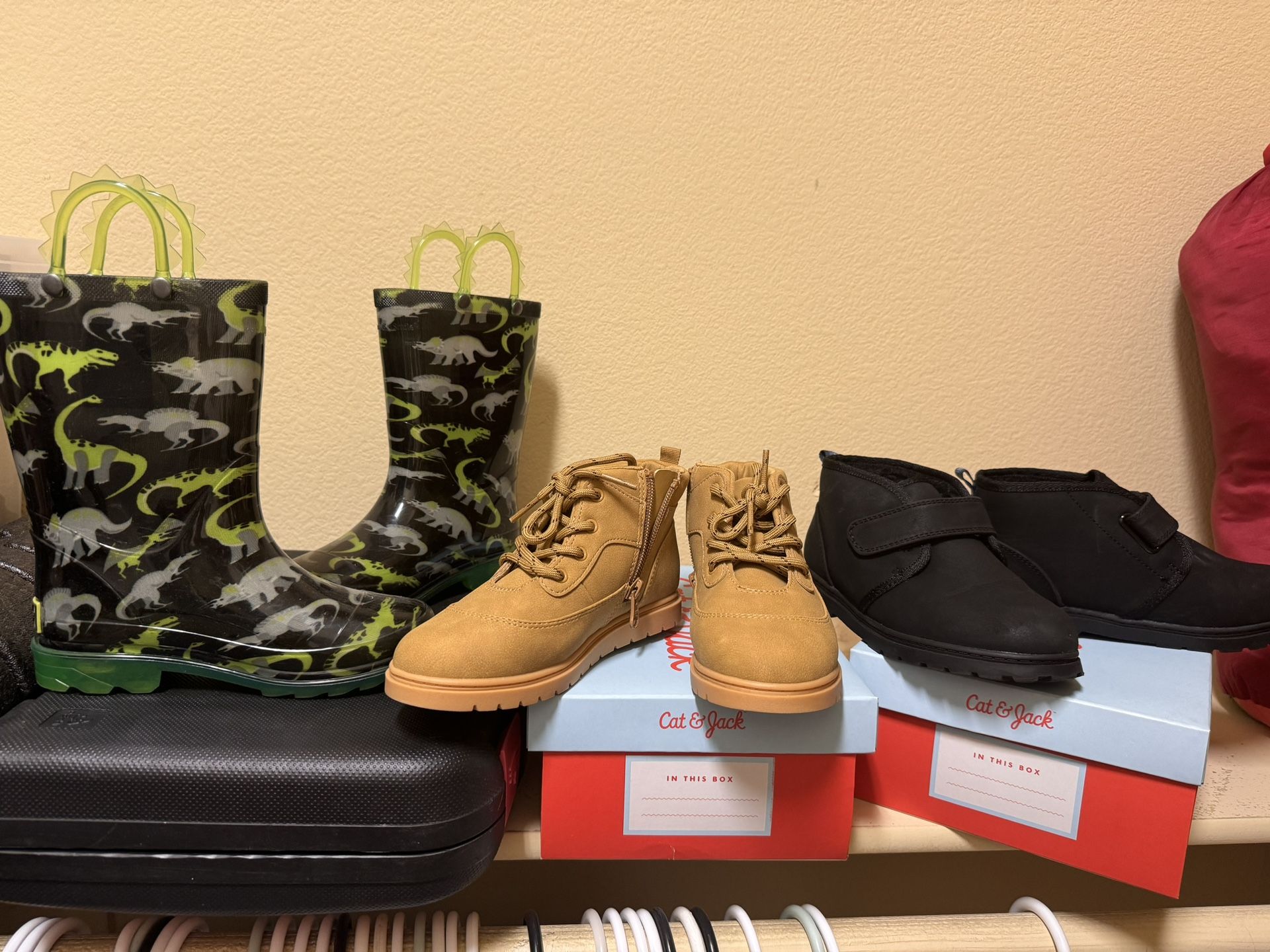 Boys Size 12 - Cat & Jack Shoes, Rain Boots -NEW