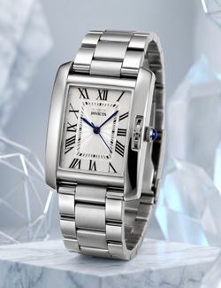 Invicta Celestial Silver Blue Jeweled Roman Numerals Luxury Womens Watch 30MM