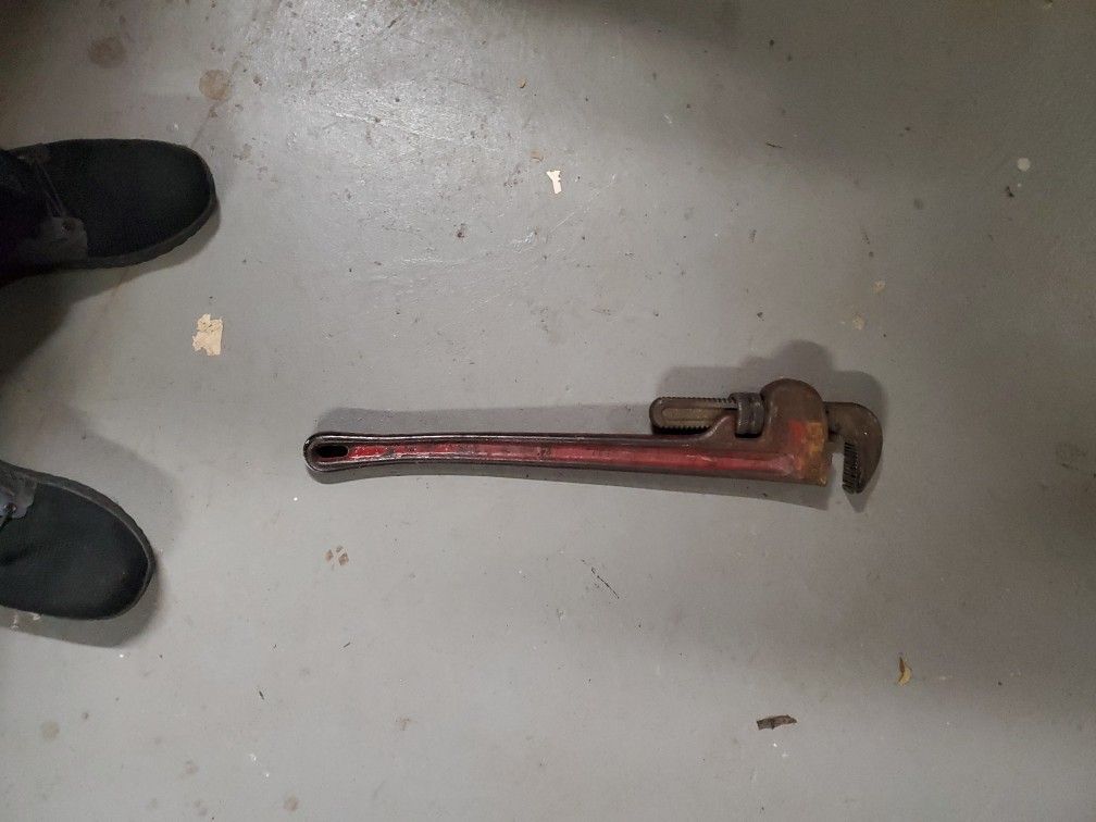 Vintage Rigid 24" Heavy Duty Pipe Monkey Wrench The Ridge Tool
