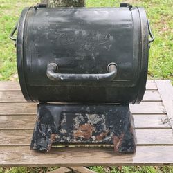 Portable Charcoal Grill or Side Fire Box with Adjustable Air Vents, Heavy-Duty 