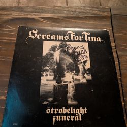 Screams for Tina – Strobelight Funeral LP (Signed, Deathrock)