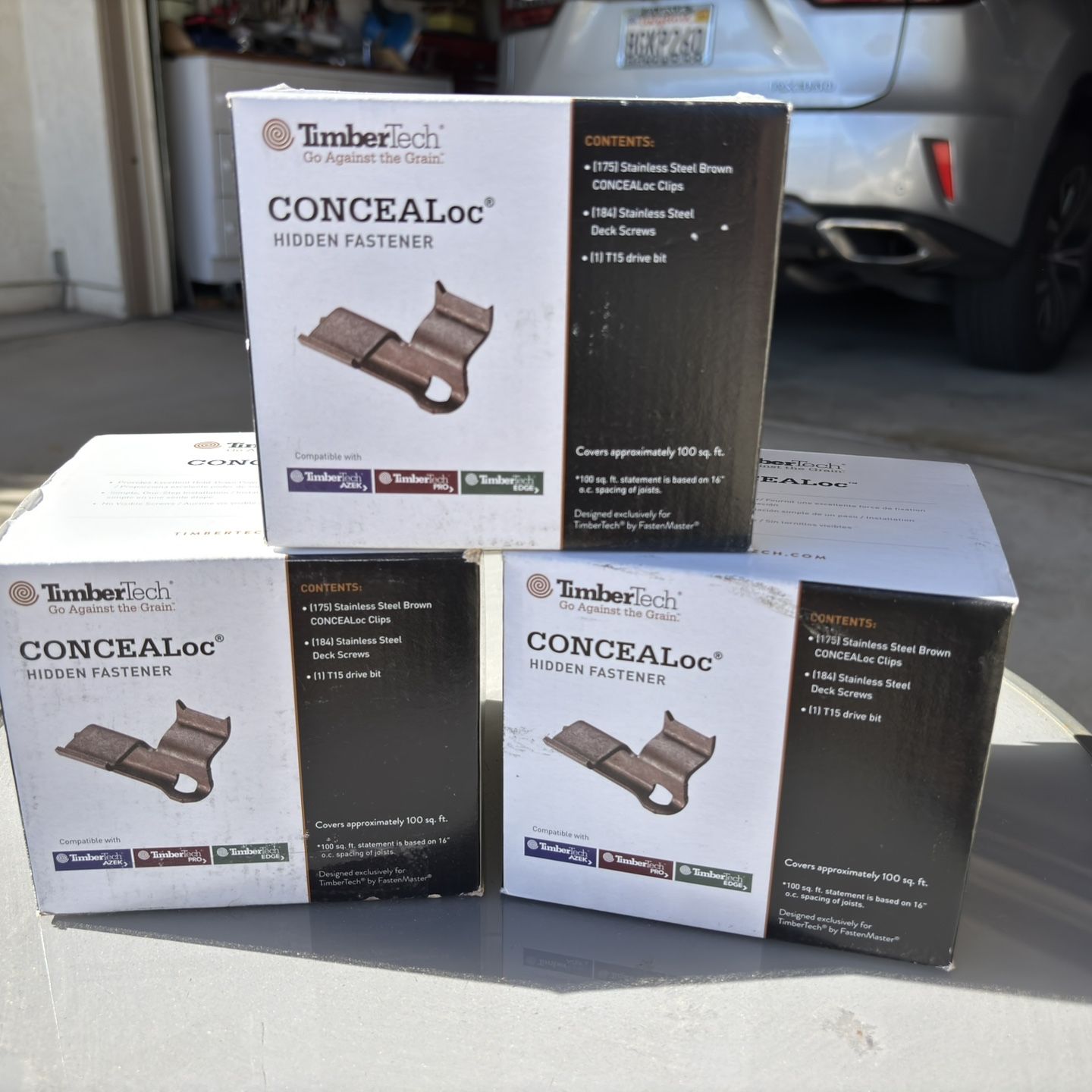 Timbertech Concealoc Diagonal 3 Boxes of new TimberTech Fasteners. for Sale in El Cajon, CA - OfferUp
