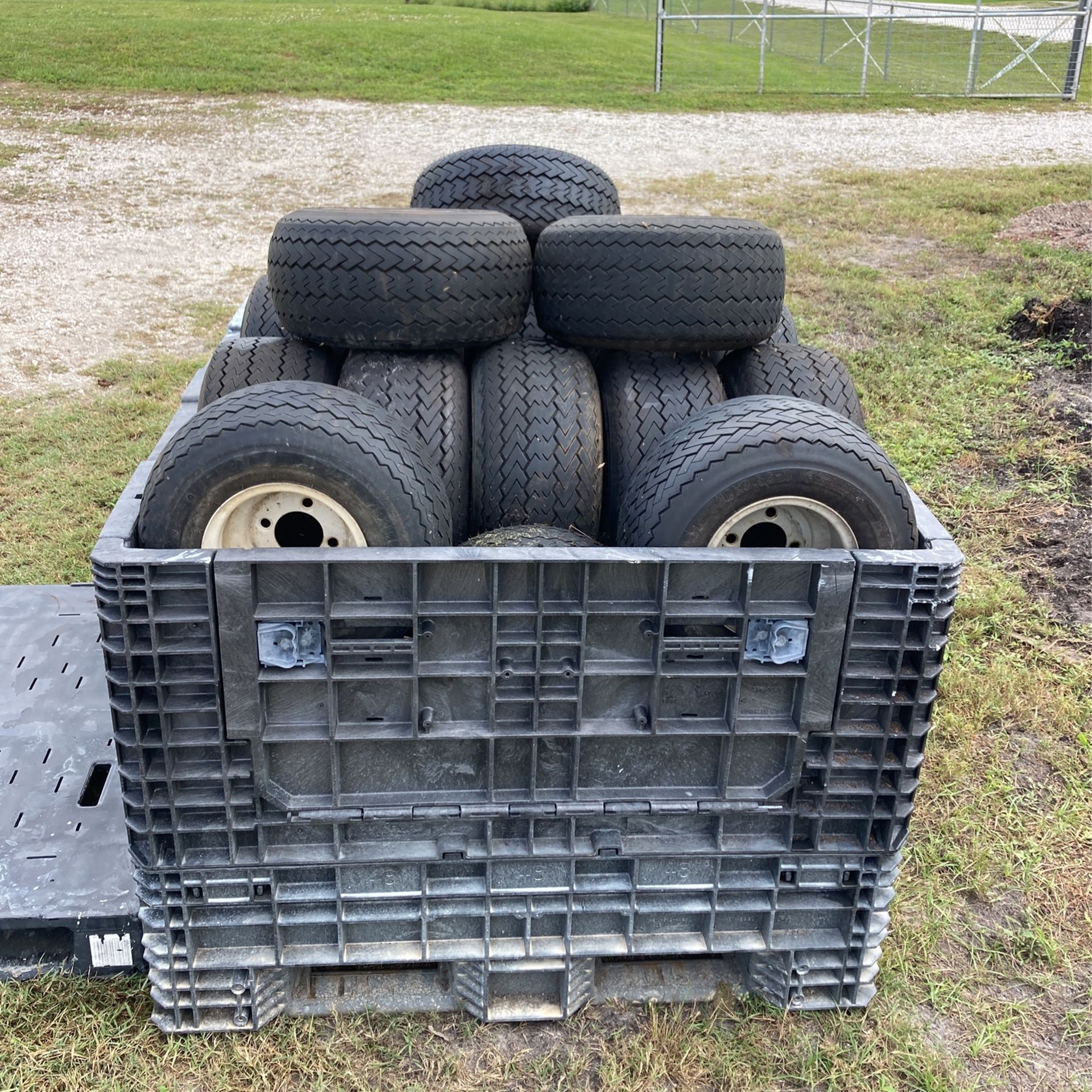 Golf cart tires and rims