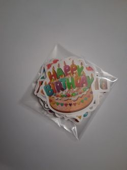 Happy Birthday 39 Piece Stickers