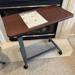 New Hospital Adjustable Height Bedside Table Laptop Workstation 