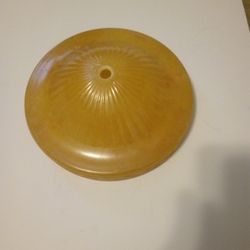 Antique Yellow Glass Light Shade
