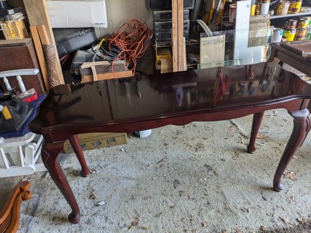Cherry Wood Antique Sofa Table