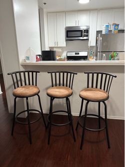 3 barstool chairs