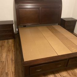 King Bed Frame/Headboard Set