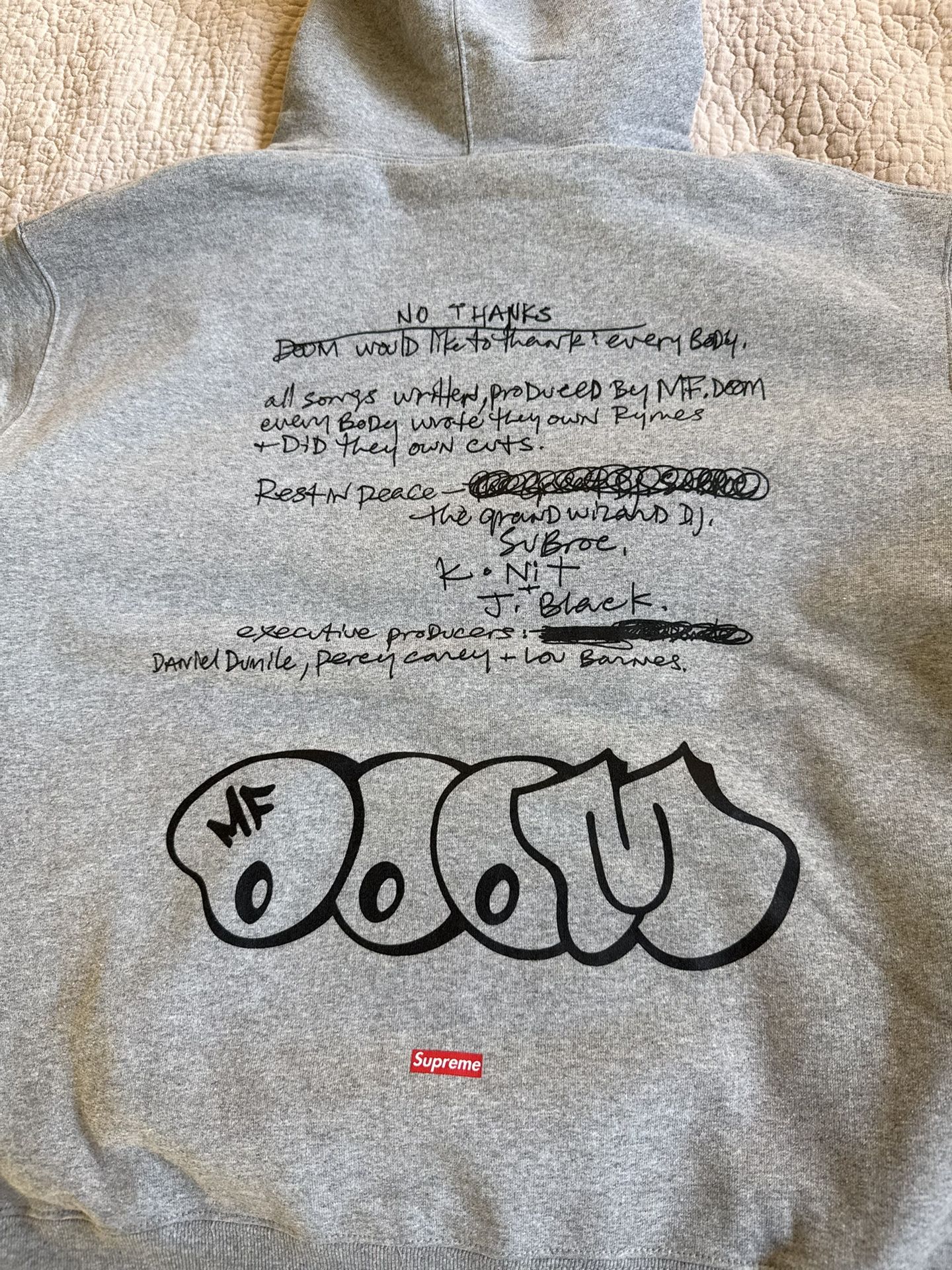 Supreme MF Doom Hoodie MEDIUM
