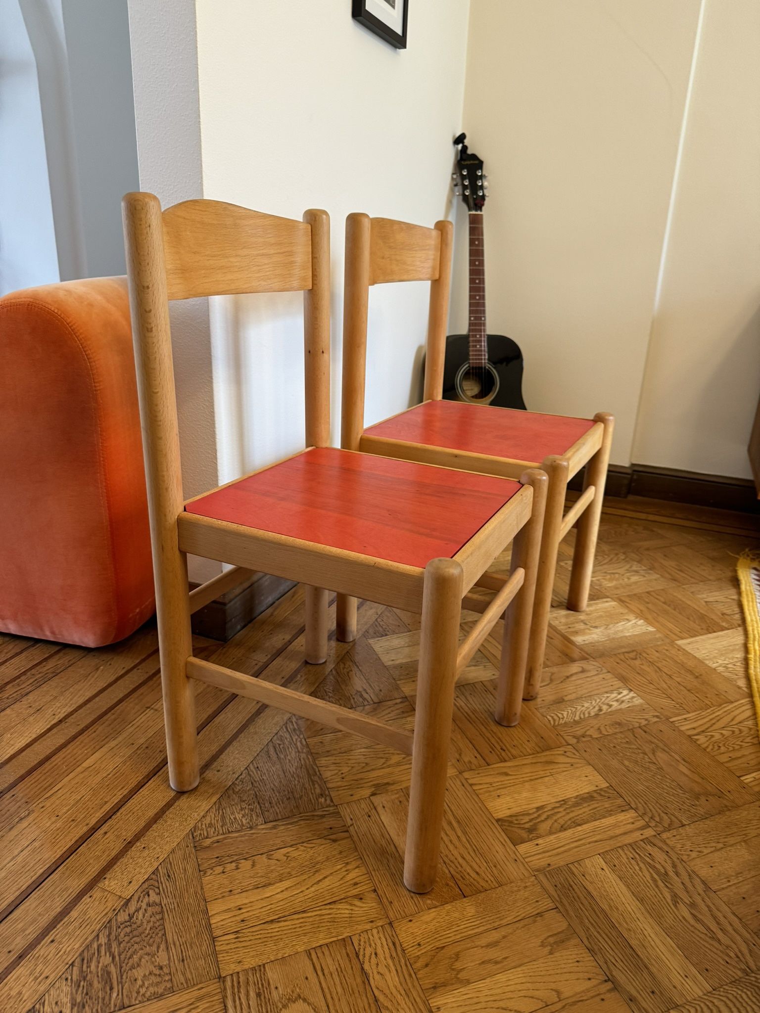 Set Of 2 Wood Dining Chairs