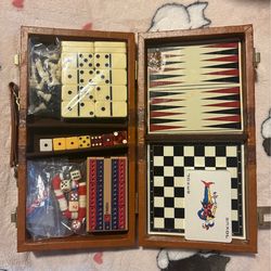 Vintage multi game board set/ game compendium