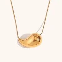 18k Gold Plated Sliding Water Drop N