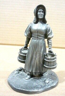 Vintage 1974 THE HOMESTEADER Franklin Mint FINE pewter figurine