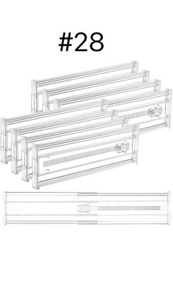 Pack 4" Regular Upgrade Drawer Dividers for Clothes