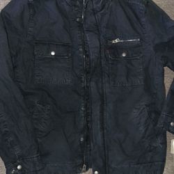 Levi's Mens Navy Washed Cotton Vintage Military Jacket 