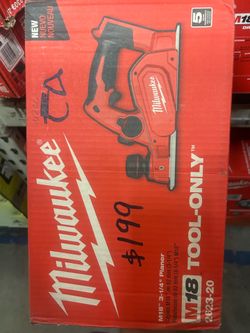 Milwaukee m18 cordless planer 3-1/4 in