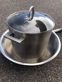 10 Litres Cooking-pan And Big Deep Plate 