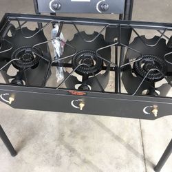Three burner high pressure stove for outdoor cooking!