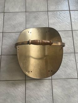 Vintage Brass Scuttle for fireplace/firewood approx H19”W15”