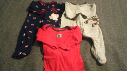 Boys sleepers and onesie