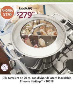 Tamalera De 20qt Con Division 