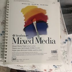 Strathmore Mixed Media Book and Unused Brush Set