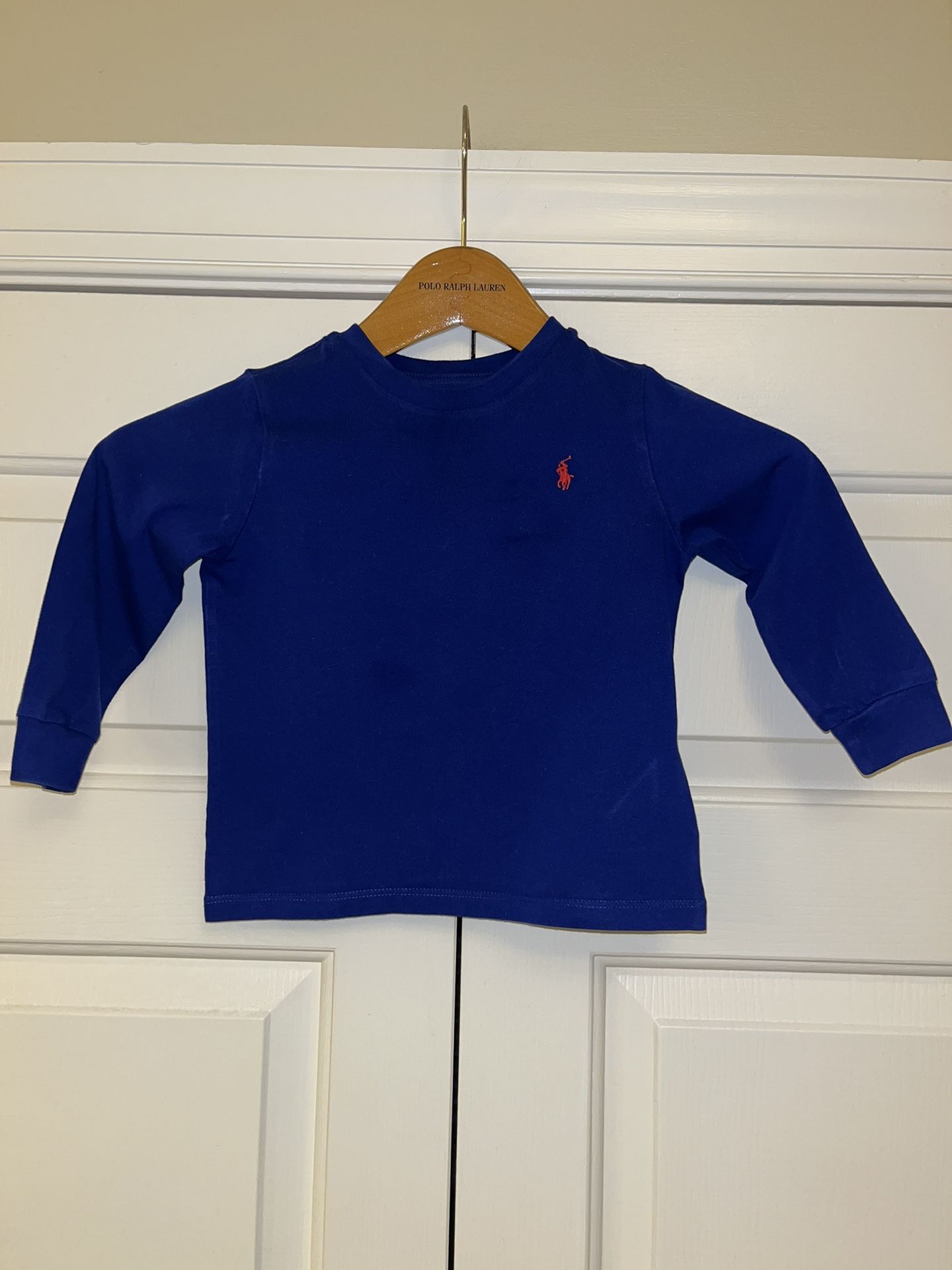 Toddler sz 24M blue polo Ralph Lauren shirt