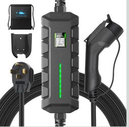 Morec Level 2 EV Charger, 40A 240V NEMA 14-50 ETL Certified
25FT Cable for Protable Home Charging Station, Plug-in NEMA 14-50, SAE J1772 Cars