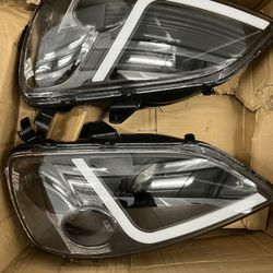 01-03 Honda Civic Headlights Led/Drl