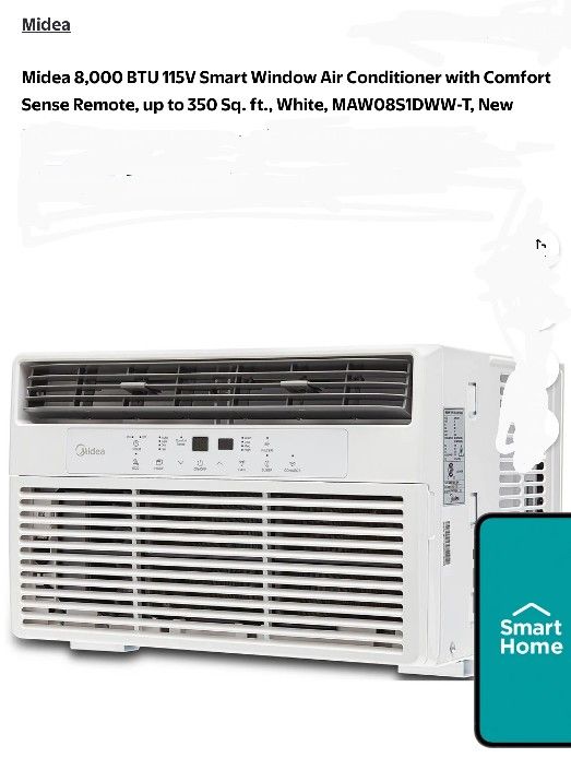 New MIDEA AC WINDOW UNIT