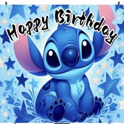 Stitch Birthday Banner