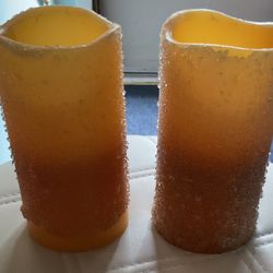 2 Flameless 6 inch candles 