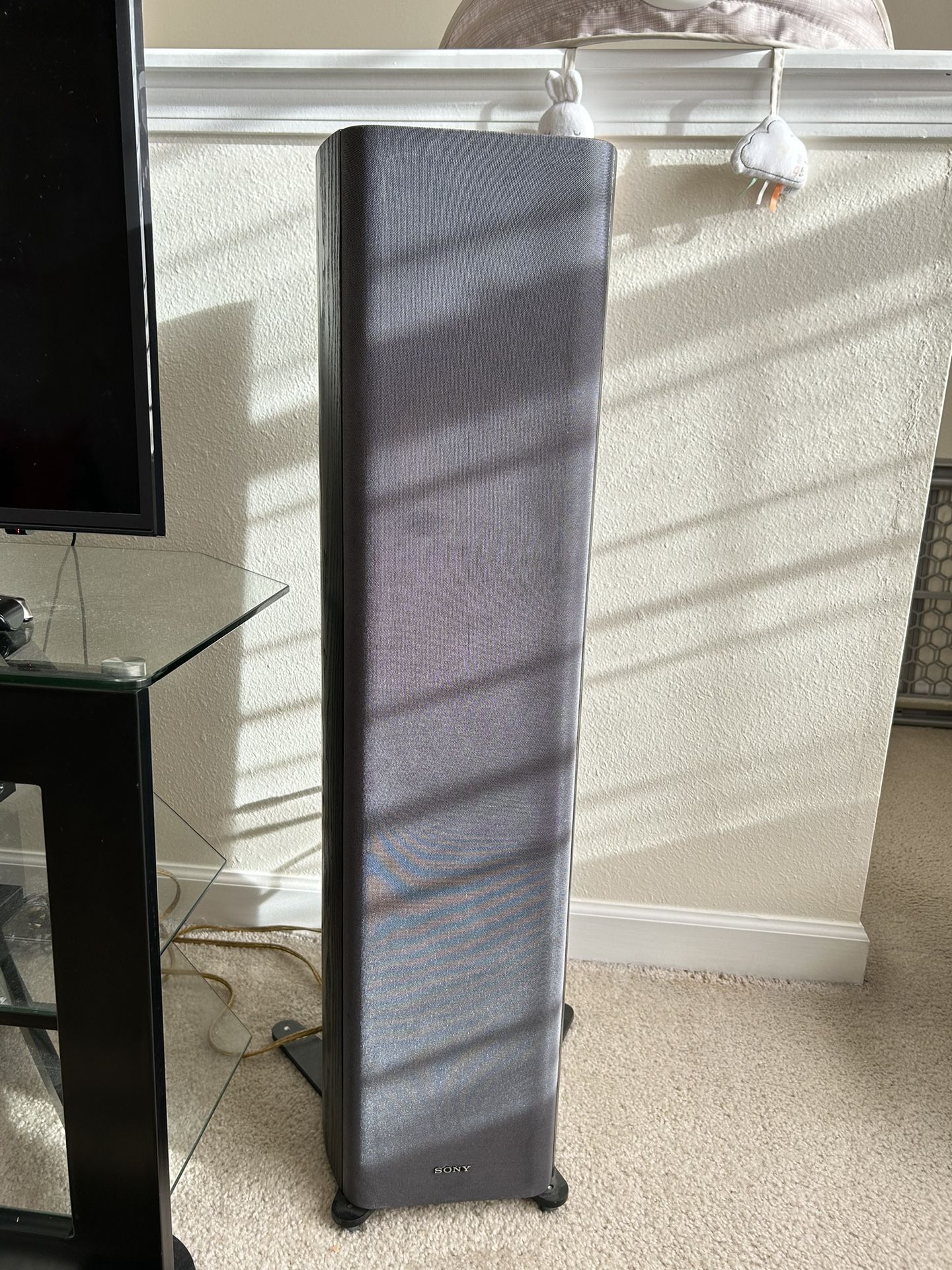 Sony 2 Standing Speakers And Amplifier