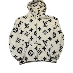 Louis White Monogram Zip Up